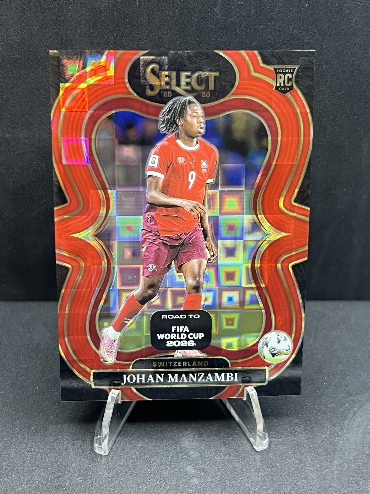 2025-26 Select Road to World Cup Johan Manzambi RC Red Pandora #192 Switzerland