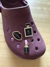 CC No. 5, Lips, Lipstick, Compatible w/ Croc Shoe Charms Lot Of 3