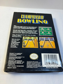 Nintendo NES Championship Bowling Video Game Complete in Box CIB Tested