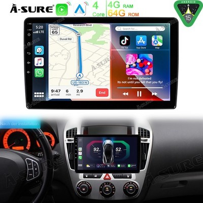 4+64GB Android 15 CarPlay Autoradio GPS Navi BT Für KIA Cee'D SW ED 2006-2009