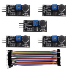 5 PCS LM393 Sound Sensor Module High Sensitivity Microphone Sound Detection