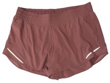 NWT☀️LULULEMON☀️SIZE 14☀️HOTTY HOT HIGH RISE 2.5” L☀️FULLY LINED☀️RED CLAY/PINK