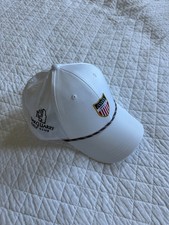 NWT JOHNNIE O TEAM USA SHIELD GOLF CAP HAT ONE SIZE WHITE W/ OAK QUARRY GOLFLOGO