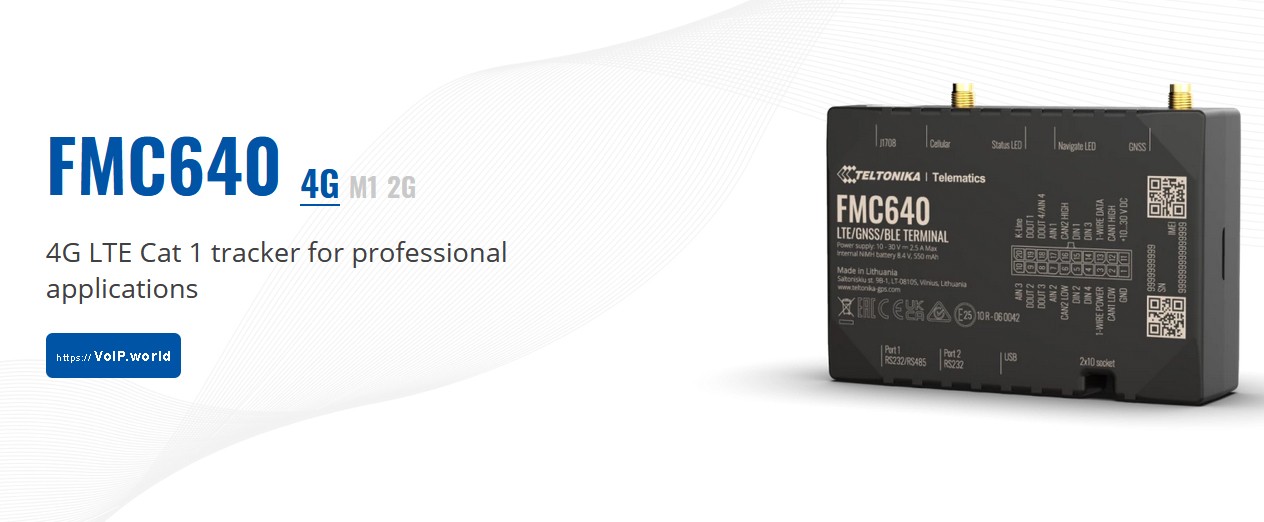 Teltonika FMC640 Professional 4G LTE Cat1 Flotten GPS GNSS Tracker BLE 5.0