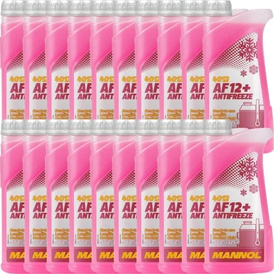 20 LITER MANNOL ANTIFREEZE AF12+ -40°C ROT G12+ KÜHLERFROSTSCHUTZ FERTIGGEMISCH - Bild 1 von 3