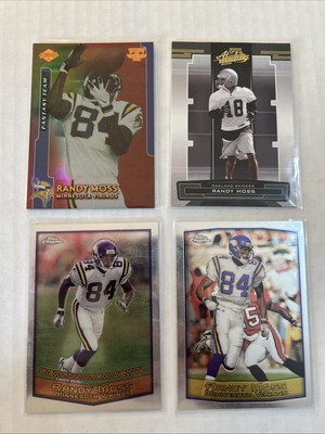 Randy Moss Lot Of 4 Cards: 1999 Collector's Edge FT6, Topps Chrome 1 & 126