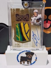2023 The Cup Connor Bedard Rookie Limited Logos 4 Color Game Used Patch /50 Auto