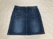 CJ Banks NWT 18W Blue Denim Skirt