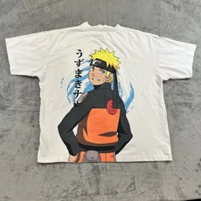Vintage 2007 Naruto Shippuden Short Sleeve T-shirt Anime Men’s Large White Tee