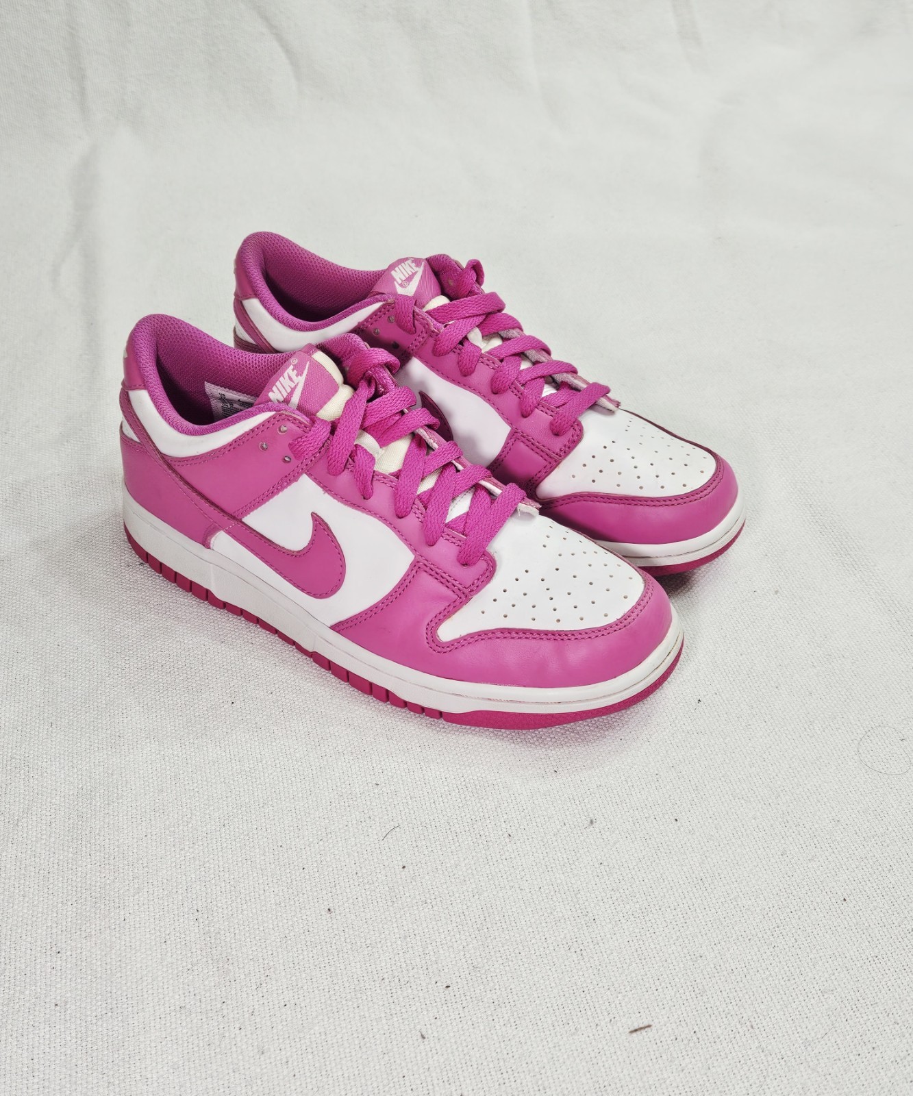 Nike Dunk Low Active Fuchsia Pink/White Youth Size 7