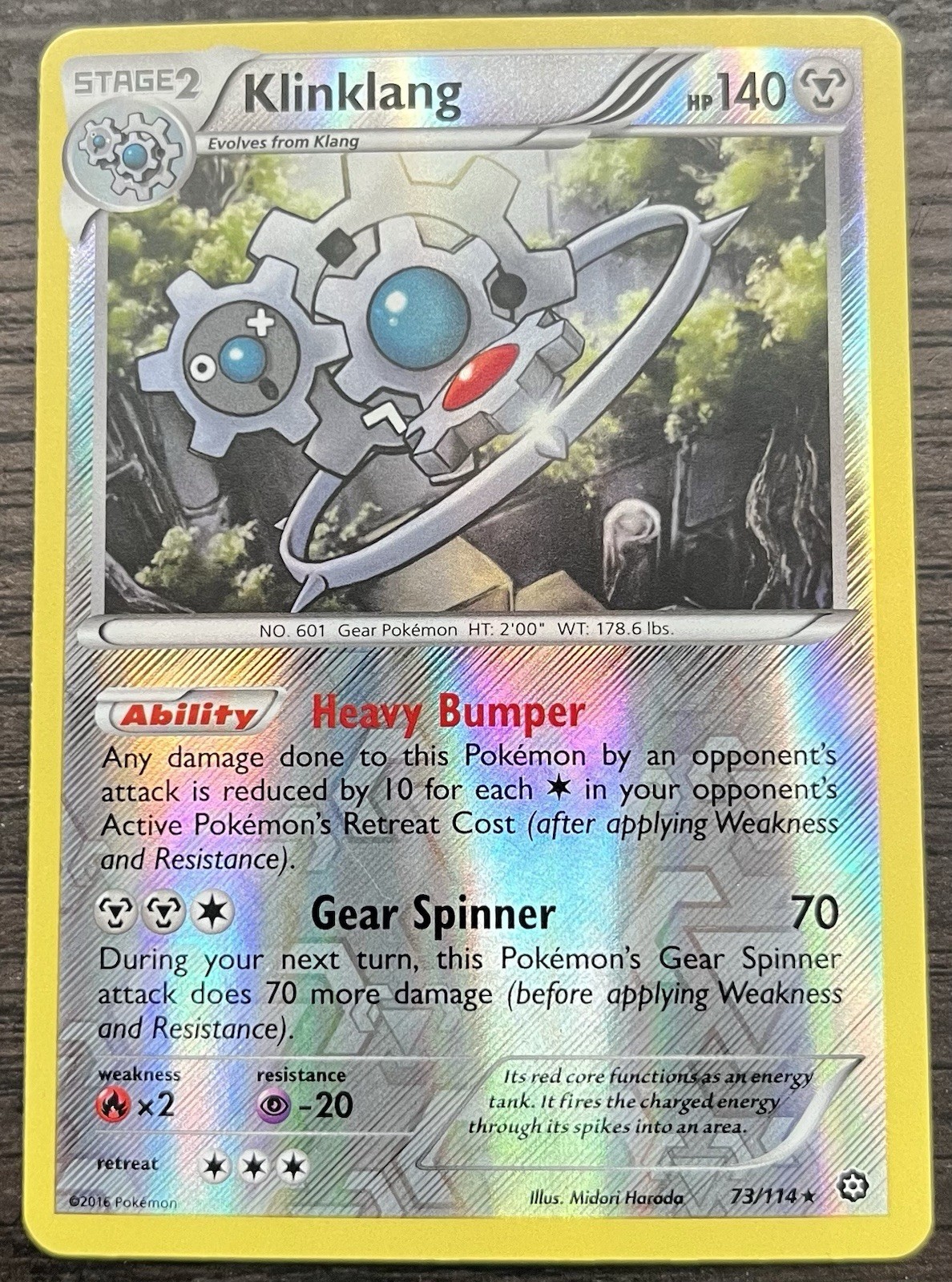 Klinklang 76/114 Pokemon TCG Black & White Base Reverse Holo MINT NM