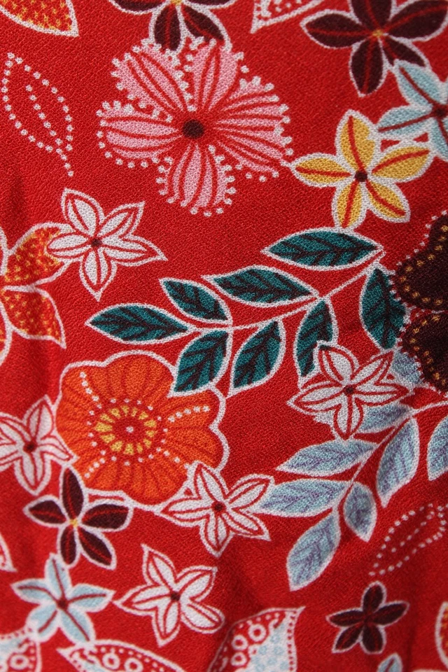 MANGO SUIT Robe courte Dames Robe T EU 34 rouge-turquoise-blanc - Photo 4/4