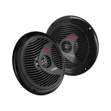 New Pyle PLMR60B Pair 150Watts 6.5'' 2 Way Black Marine Boat Waterproof Speakers