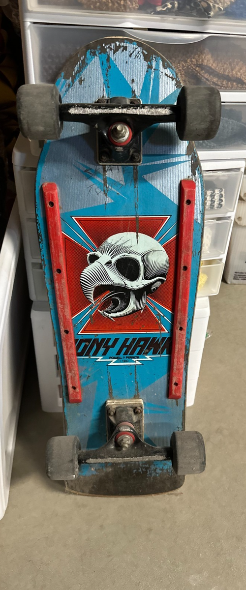 Vintage 1983 Powell Peralta Tony Hawk Skateboard With Original