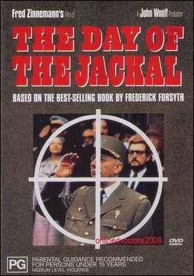 DAY of the JACKAL (Edward FOX Terence ALEXANDER Michel AUCLAIR) Spy Thriller DVD