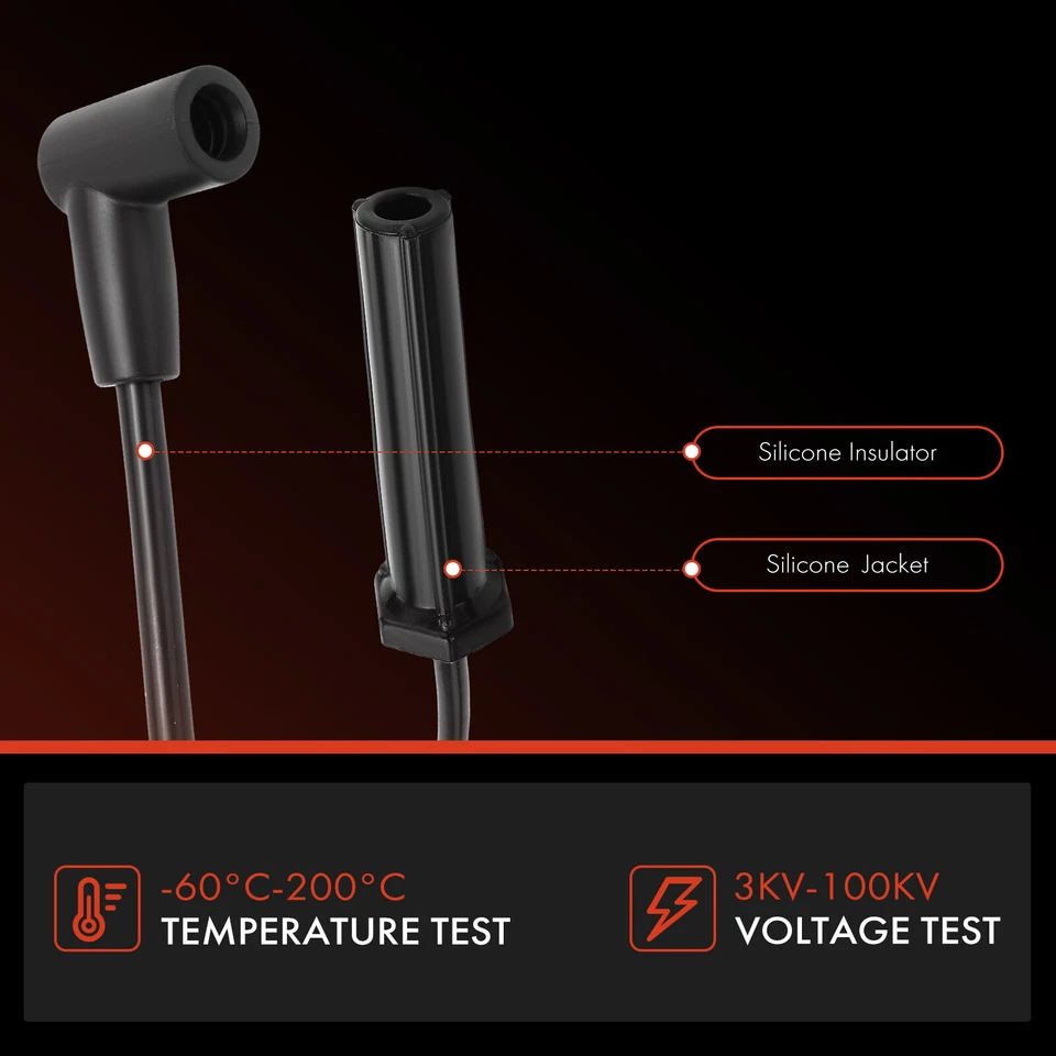 8x Conjuntos de Fios de Vela de Ignição para Chevrolet C10/20 Suburban GMC C1500 C2500 Suburban - Imagem 4 de 4