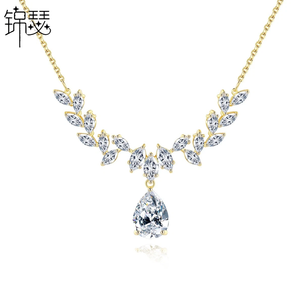 White Copper Chain Fashion Necklaces & Pendants