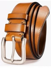 New Wolfant Full Grain Italian Leather Men  s Belt Sz: 37  -38  Waist 45"x 1.4"