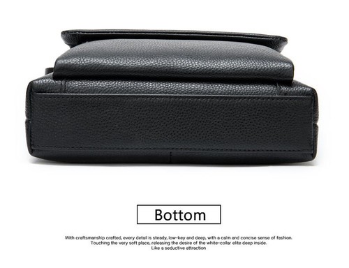 Universal tablet phone belt pouch holster bag Leather cross body Wallet Case - Afbeelding 14 van 15
