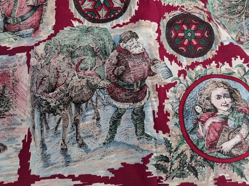 Yuletide Jinny Beyer Christmas Cotton Fabric 1 yd + x 44 Victorian RJR Red - Picture 6 of 6