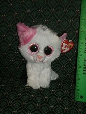 Ty Boo  MUFFIN  Black, White  Pink CAT 6" 2012 MWMT red tag glitter eyes