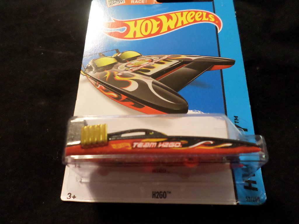 HW HOT WHEELS 2015 HW CITY #53/250 H2 GO HOTWHEELS BLACK/RED RARE
