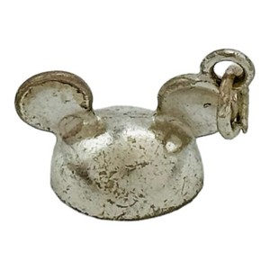 Disney 925 Sterling Silver Mickey Mouse Ears Charm 1950 VINTAGE