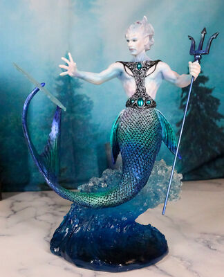 #ad Water Elemental Talokan Sea Wizard Sorcerer Bending Ocean Spirit Energy Figurine $84.99