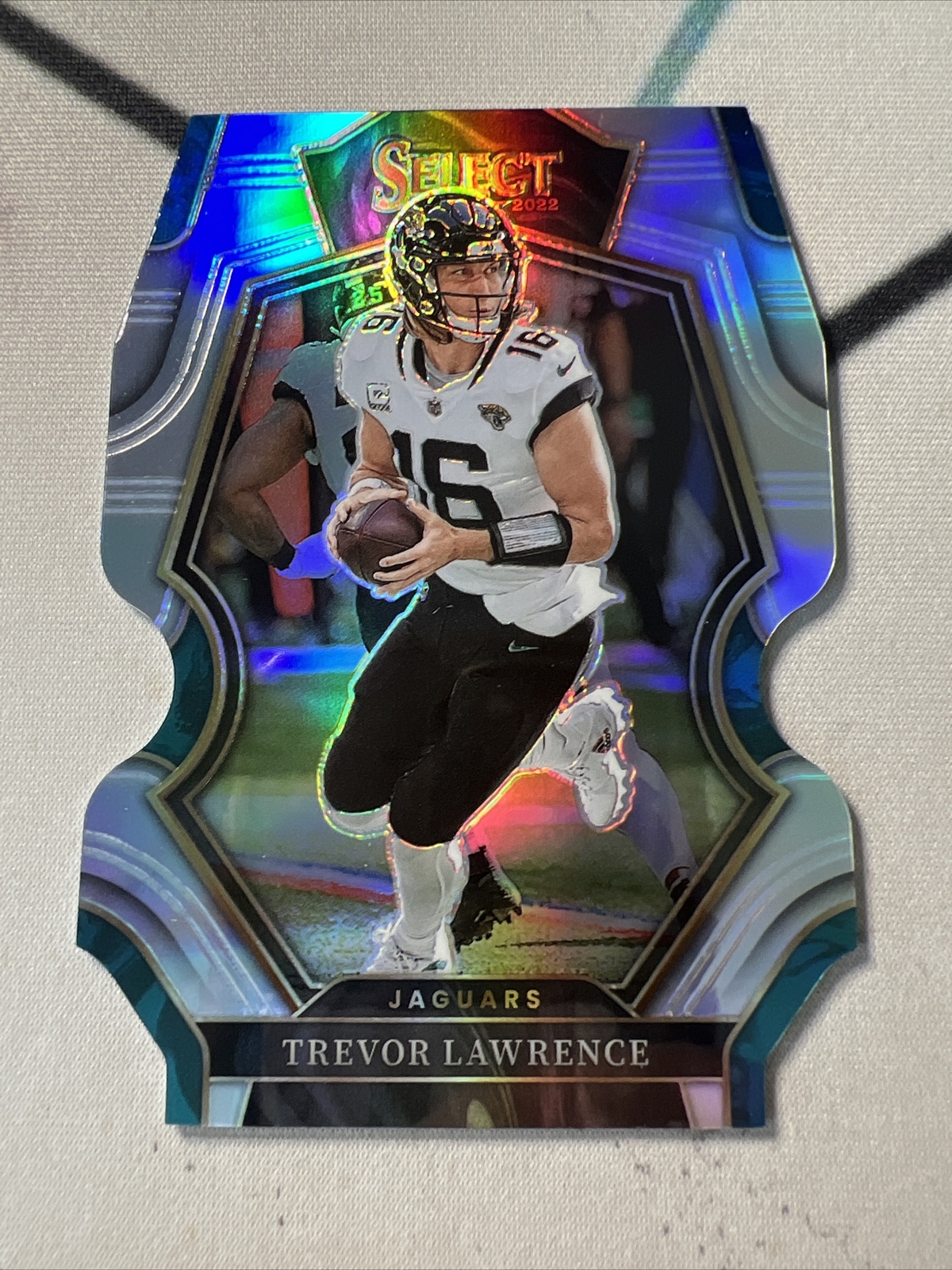 2022 Select Trevor Lawrence #145 Silver Premier Level Die Cut Prizm