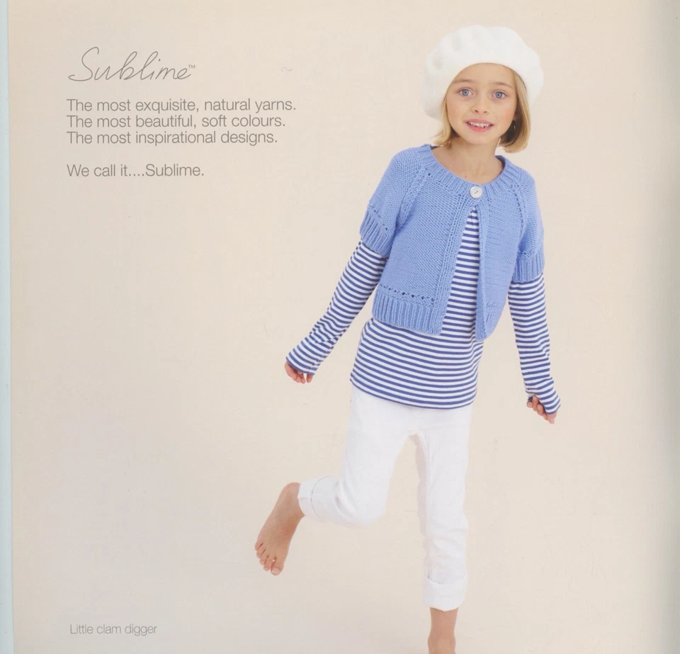 Sixth Sublime Aran Hand Knit Book #638 Knitting Patterns 11 designs family - Image 3 of 4