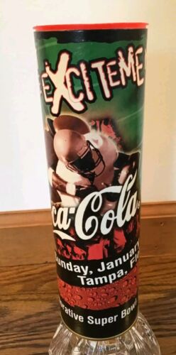 Vintage 2001 Coca Cola Super Bowl XXXV Full Sealed Bottle In Tube Ravens Giants - Picture 16 of 24
