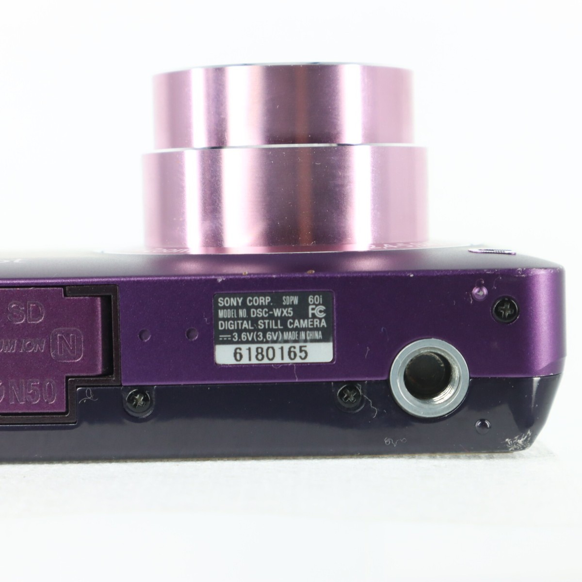 SONY Digital Camera DSC-WX5 Purple Cyber Shot 12.2MP 5.0x