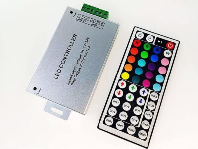 44 Key RF Remote Wireless RGB Controller DC 12V 24A for SMD 5050 3528 LED Strip