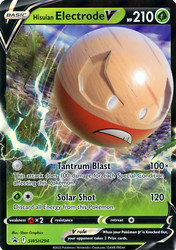 Hisuian Electrode V SWSH294 Black Star Promo Jumbo Card