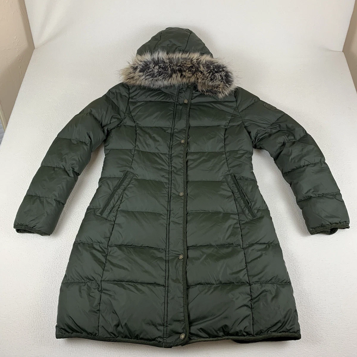 Olive green cheap down coat