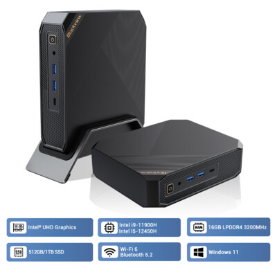 Blackview Mini Gaming PC MP200 Intel i5/i9 Windows 11 16GB+512GB/1TB SSD 4K HD