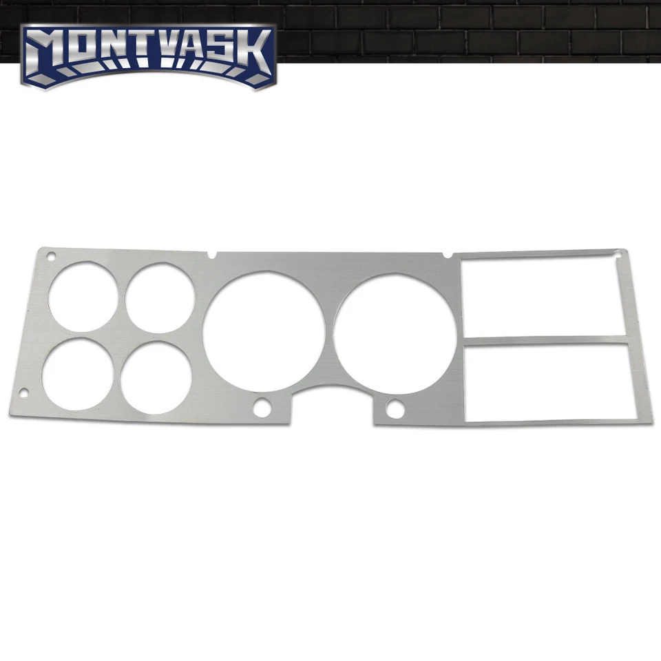 Instrument Panel Dash Bezel Aluminum Insert Fit For 1981-1987 Chevy/GMC Truck - Image 2 of 4