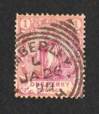 CAPE OF GOOD HOPE 1893 ONE PENNY POSTAGE USED STAMP