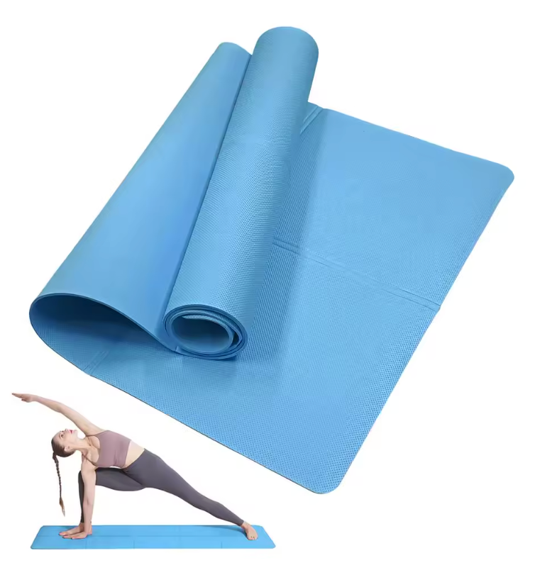 Non-Slip 3/4/6mm Thick Yoga Pilates Mat for Travel Fitness