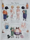 The Twins-Frances Tipton Hunter Drawings Vintage 1924 Paper Dolls #2