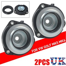 2× Front Shock Strut Top Mount & Bearing For VW Golf Mk5 Mk6 Caddy Mk3 Audi A3