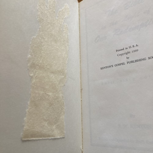 The Bible in the Light of Our Redemption E W Kenyon 1969 Vintage Book - Picture 2 of 4