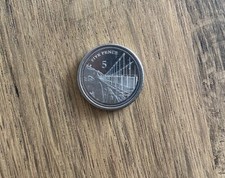2020 Gibraltar 5p Five Pence Coin - Windsor Tourist Suspension Bridge