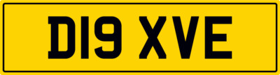 DAVE DAV DAVID DAVY DVE PRIVATE REGISTRATION CHERISHED CAR NUMBER PLATE D19 XVE