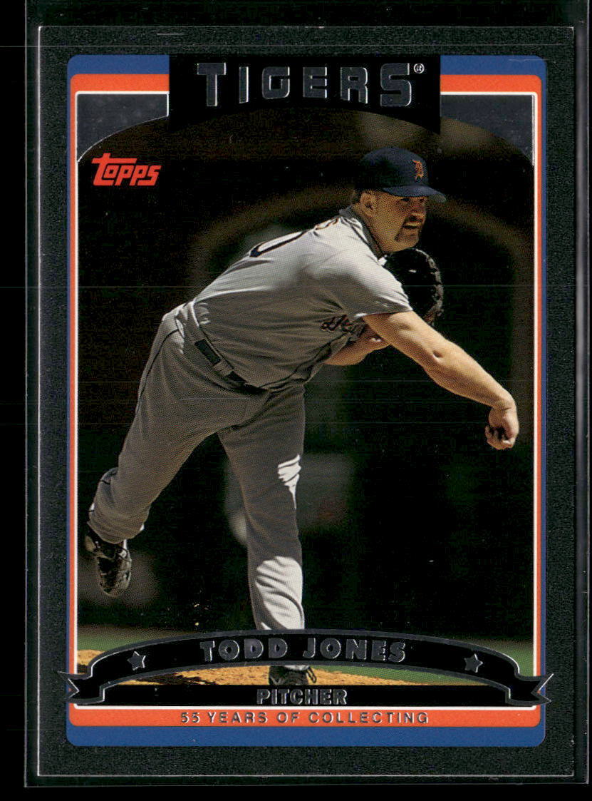 2006 Topps #572 Todd Jones Black #53/55 - TIGERS