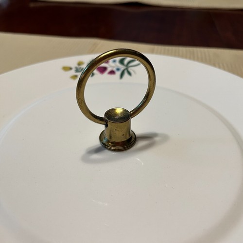 Vtg HARKER POTTERY "COUNTRY GARDEN" Serving TRAY with CENTER HANDLE - 1958 USA - Picture 3 of 6