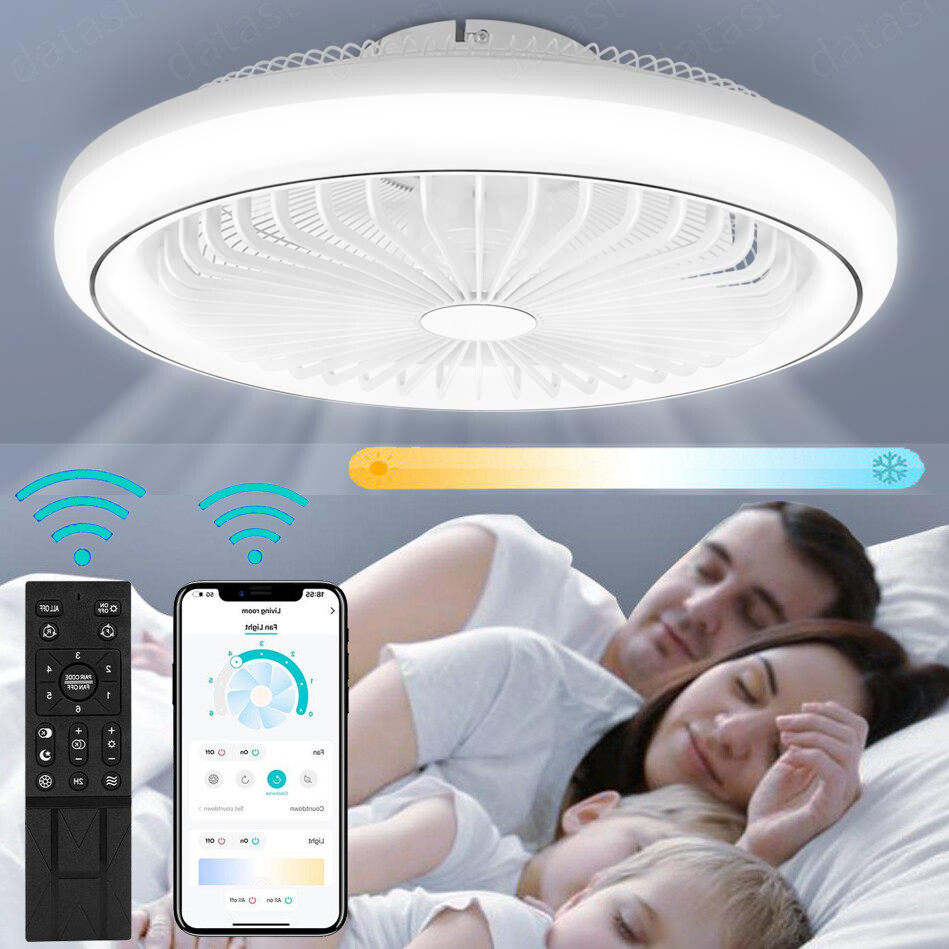 ROYJJ Deckenventilator Regler - Stufenloser Geschwindigkeitsregler Quadratisch Weiß