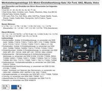Motor-Einstellwerkzeug-Satz | FüR Ford, Vag, Mazda, Volvo