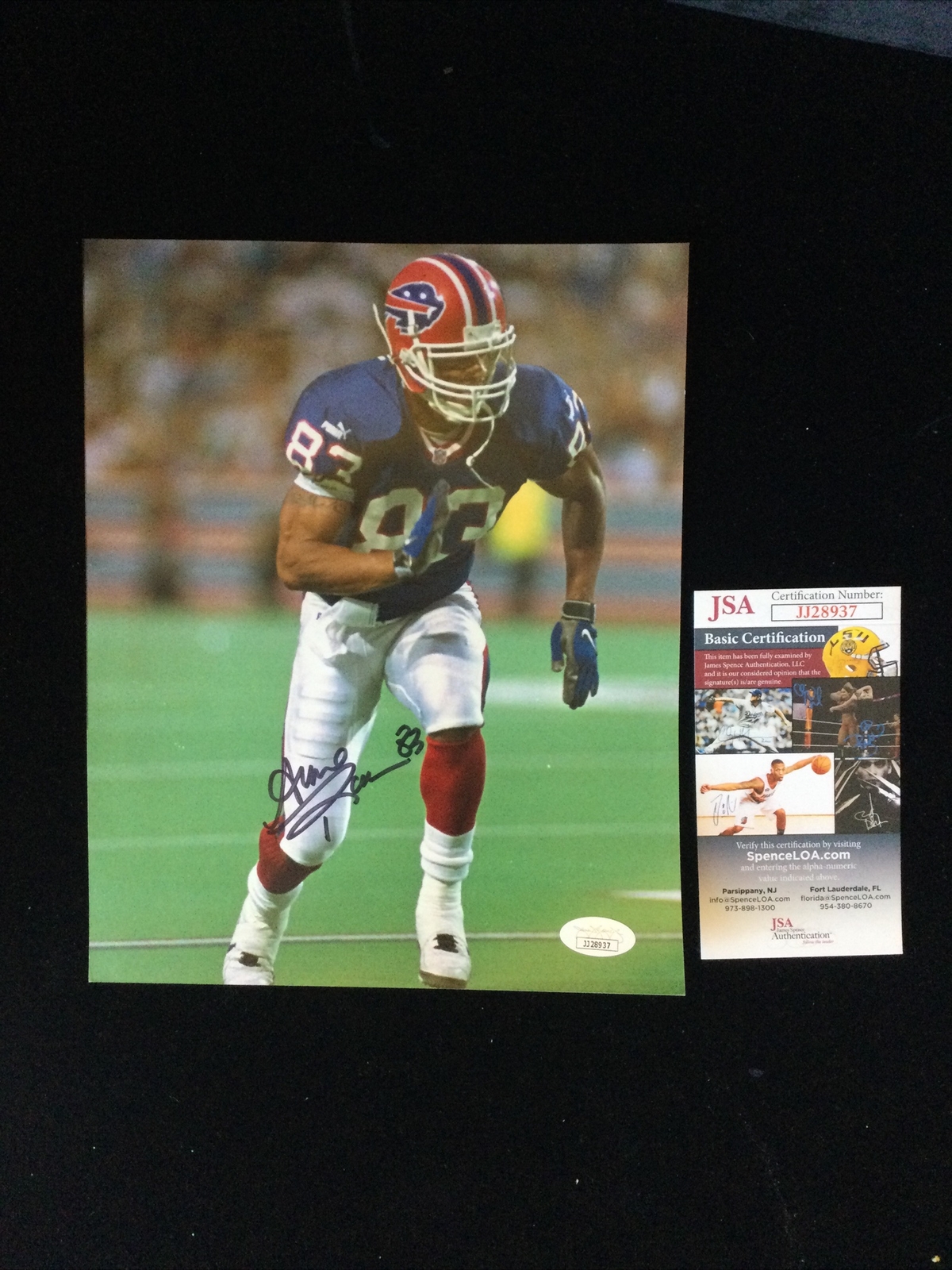 Andre Reed Autographed Signed 8x10 Color Photo JSA -1 # 