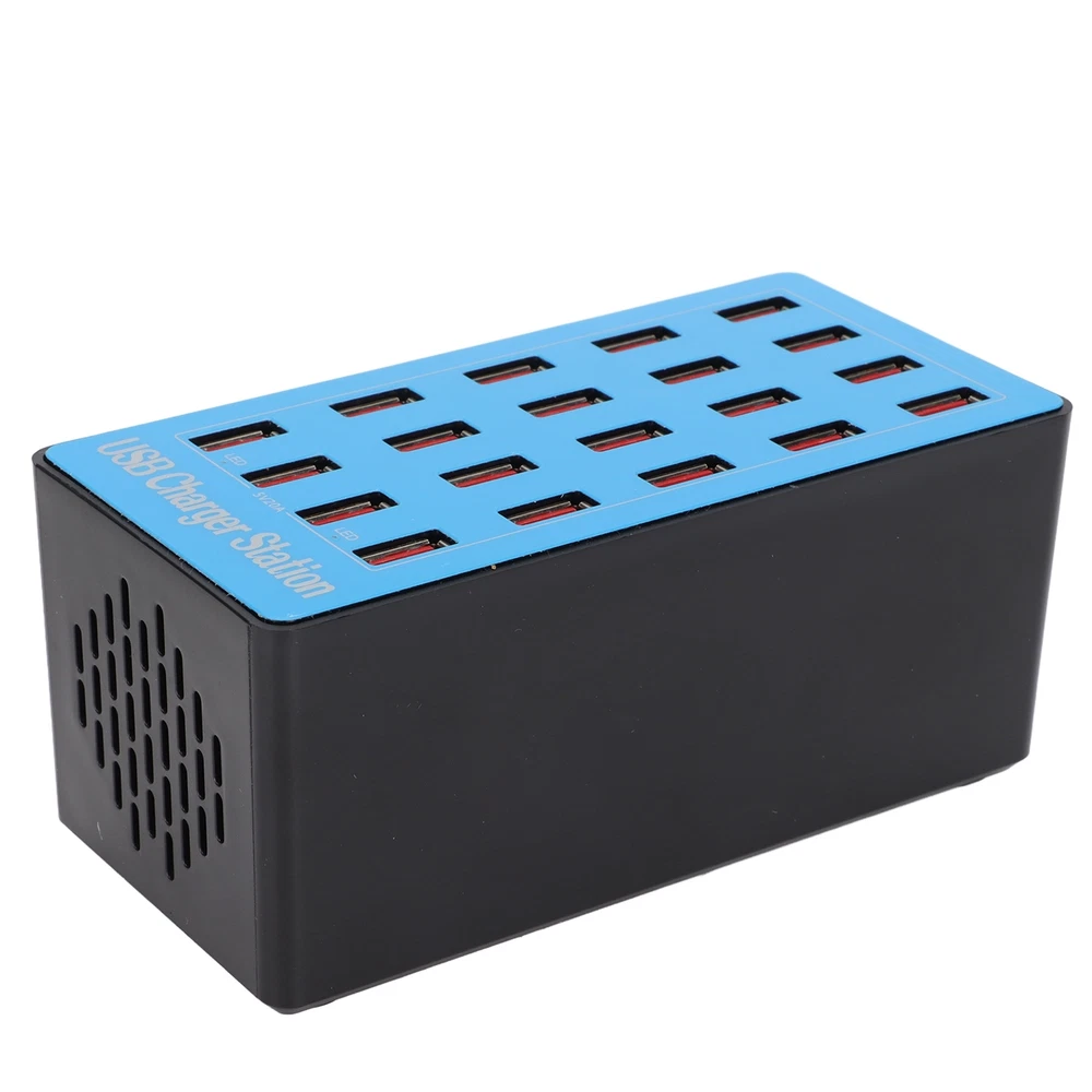 WLXA5+ 100W 20-Port USB Fast Charging Station Wall Power Adapter